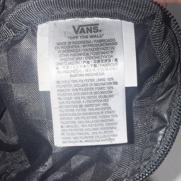 VANS Off The Wall Sling Waist Belt Bag Fanny Pack Black Checkerboard Skater - Picture 14 of 16